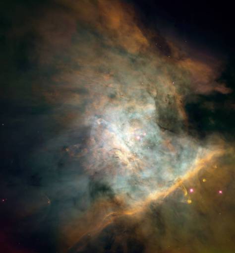 planeta estrellas galaxia espacio abstracto planetas
