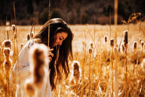 wheat woman  crops  happy  female  girl  people  smile