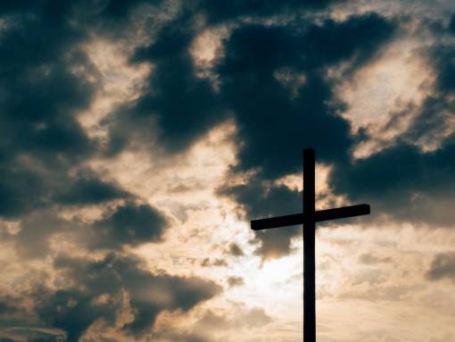 cross-country cross  sky  clouds  sunset  dusk  silhouette  shadow