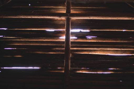 minimalist interior  sticks  wood  light  peek  leaks  shadows