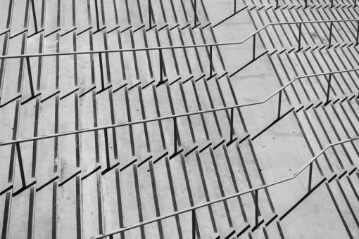 step stairs  steps  concrete  architecture  railings  black and white
