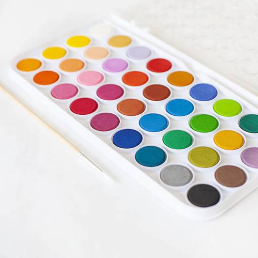 artista caja de paleta de pintura de acuarela artista de arte colorido