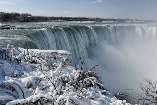 daytime winter  waterfall  nature  snow  water  cold  daytime