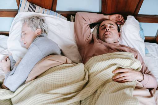 serene-people Adult couple sleeping
