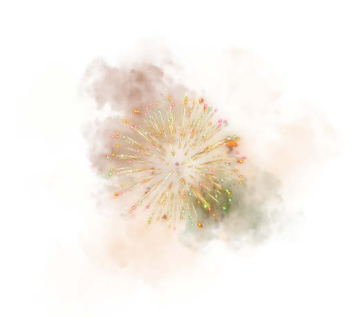 physical-structure  celebration multi colored overlay backgrounds exploding png Fireworks