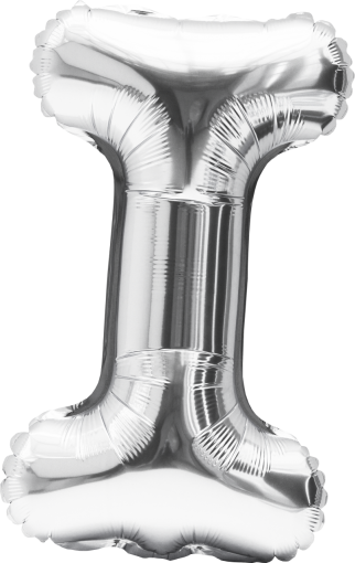  letter i balloon alphabet metal overlay png
