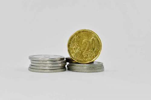 coin coins euro finance cent twenty metal currency coin money business