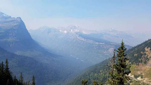 mountain morning landscape valley wood peak fog mountains range nature