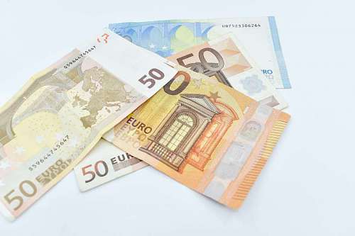 paper euro money european twenty savings finance bank