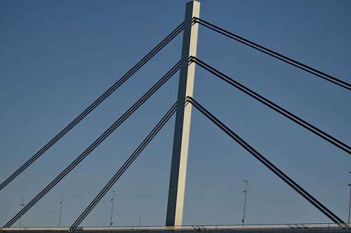 structure cable bridge wire steel suspension tower electricity architecture technology