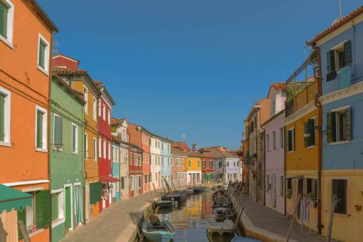 arquitectura Paisaje urbano de Burano, Venecia, Italia