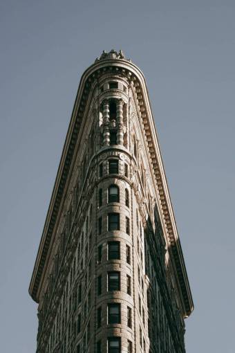arquitectura Edificio Flatiron en el centro de la ciudad de Nueva York