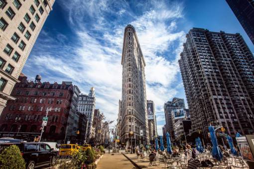 arquitectura Edificio Flatiron en el centro de la ciudad de Nueva York