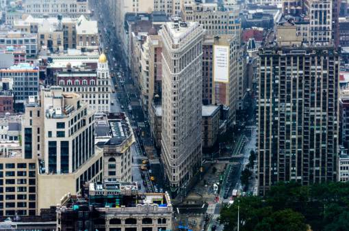 arquitectura Edificio Flatiron en el centro de la ciudad de Nueva York