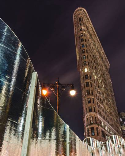 arquitectura Edificio Flatiron en el centro de la ciudad de Nueva York