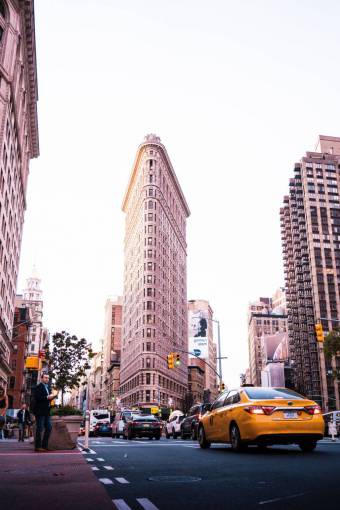 arquitectura Edificio Flatiron en el centro de la ciudad de Nueva York