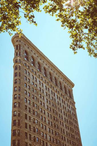 arquitectura Edificio Flatiron en el centro de la ciudad de Nueva York