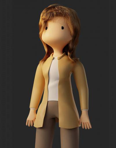 internet Avatar 3d de una mujer