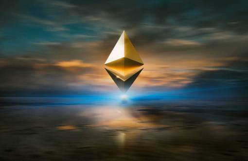 internet Ilustración 3d del logotipo de hethereum