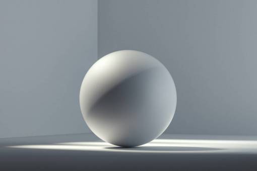 figures Render of a perfect sphere in 3d