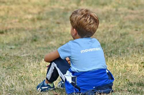 outfit boy sitting nature child grass outdoors outfit season kb