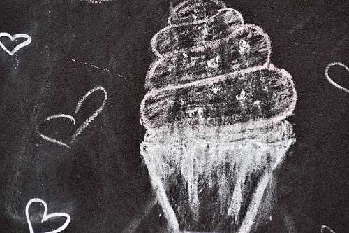 tiza hielo pizarra crema textura dibujar escritura corazones creatividad educación