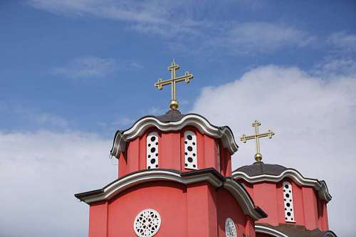 cruzado cristianismo fachada cúpula cruz arquitectónica monasterio religión resplandor dorado