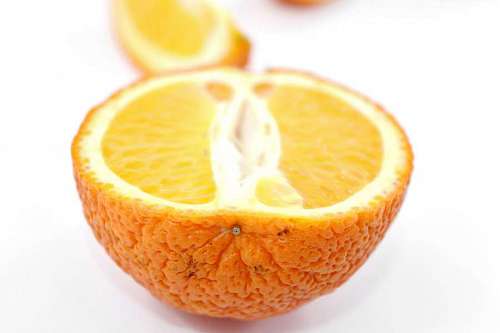 circle section fresh half cross slices vitamin mandarin healthy sweet