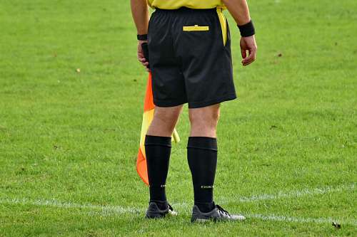competition football soccer judge grass flag field stadium ball training kick practice program goal