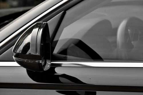 elegant mirror glass monochrome reflection automotive vehicle
