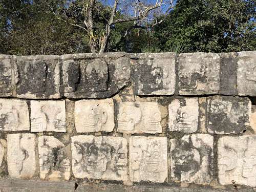 granite-rock heritage granite stone wall solid skull medieval architectural construction head mb