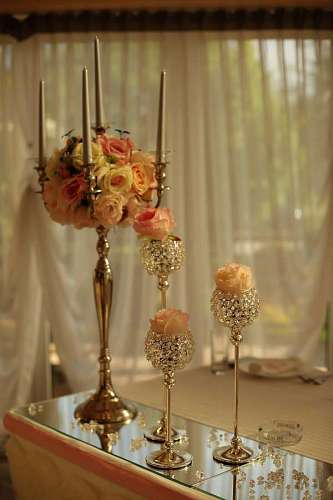 interior candle vase crystal decoration still candlestick indoors luxury glass