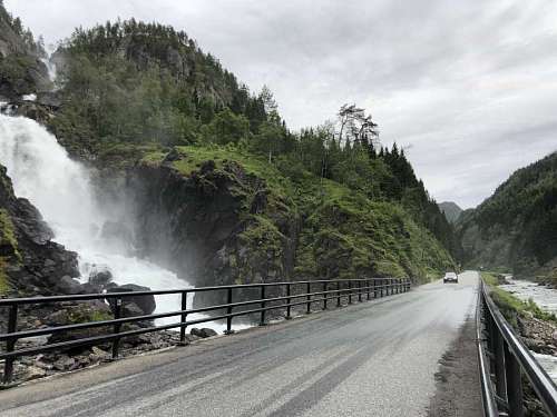 gun jalan pemandangan jembatan gambar alam mobil tol terjun road gunung bridge kayu mountain water expressway waterfalls  gratis landscape nature