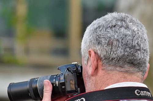 journalist journalist camera paparazzi photojournalist portrait side lens equipment photographer 