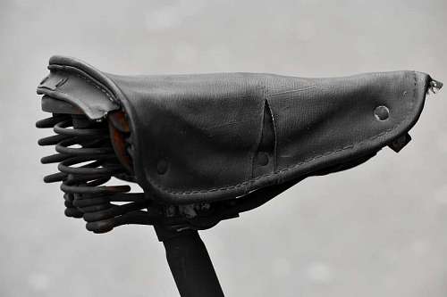 seat-belt leather bicycle device seat elegant retro steel classic