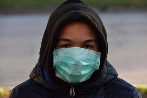 pollution mask health covid coronavirus face protection care patient disease portrait pollution eyes