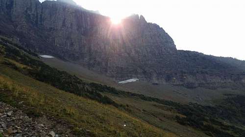 mañana pico de la montaña valle del sol parque nacional montañas rango paisaje tierra