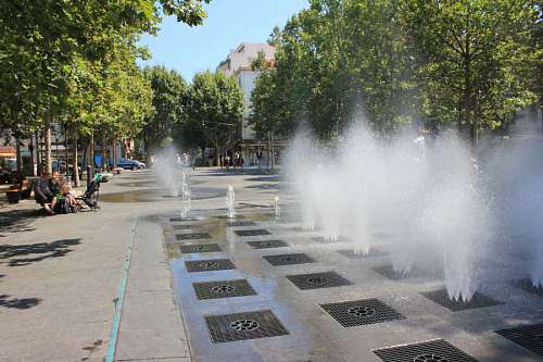 parque agua paisaje fuente atracción turística estructura árbol calle