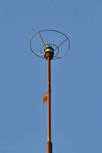 pole lightning protection rod electricity safety steel outdoors technology 