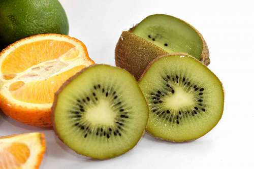lime section cross fruit kiwi lime mandarin slices key vitamin diet fresh healthy  fruits