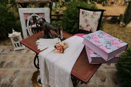 sewing sewing machine  books  clothes  vintage 