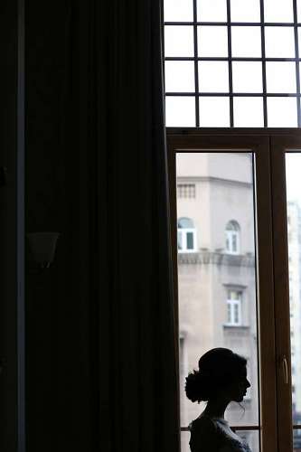 side pretty silhouette window portrait building shadow door architecture 