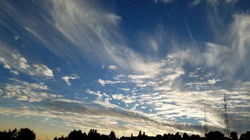 fair-weather summer silhouette season landscape cloud weather fair wind mountains mountain range atmosphere  sky