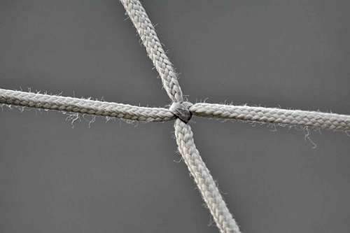 tight nylon string rope outdoors fastener knot monochrome strength