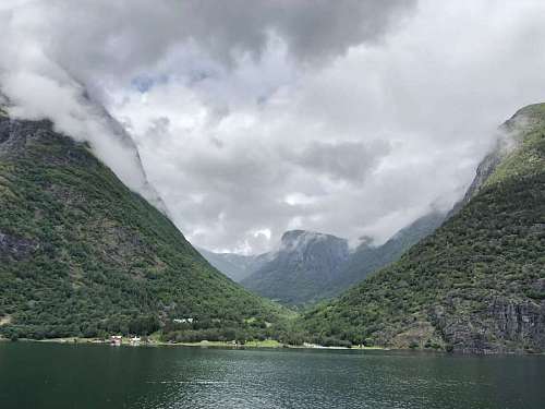 cuenca-cathedral water mountains mountain fog basin landscape lake nature range wood landscapes 