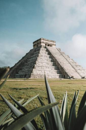 monument Chichen Itza Pyramid ? Ancient Mayan Archaeological Site in Mexico
