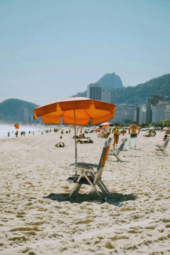 sunset Copacabana Beach in Rio de Janeiro ? Iconic Brazilian Coastal Paradise
