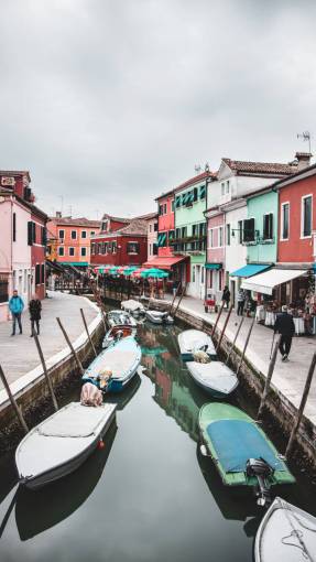 arquitectura Paisaje urbano de Burano, Venecia, Italia