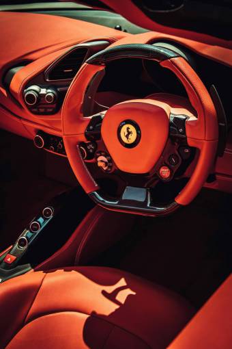 technology Interior of a Ferreri car