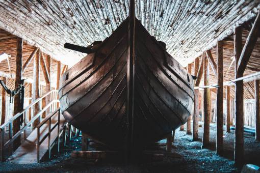 historical-architecture Old Viking exhibition ship